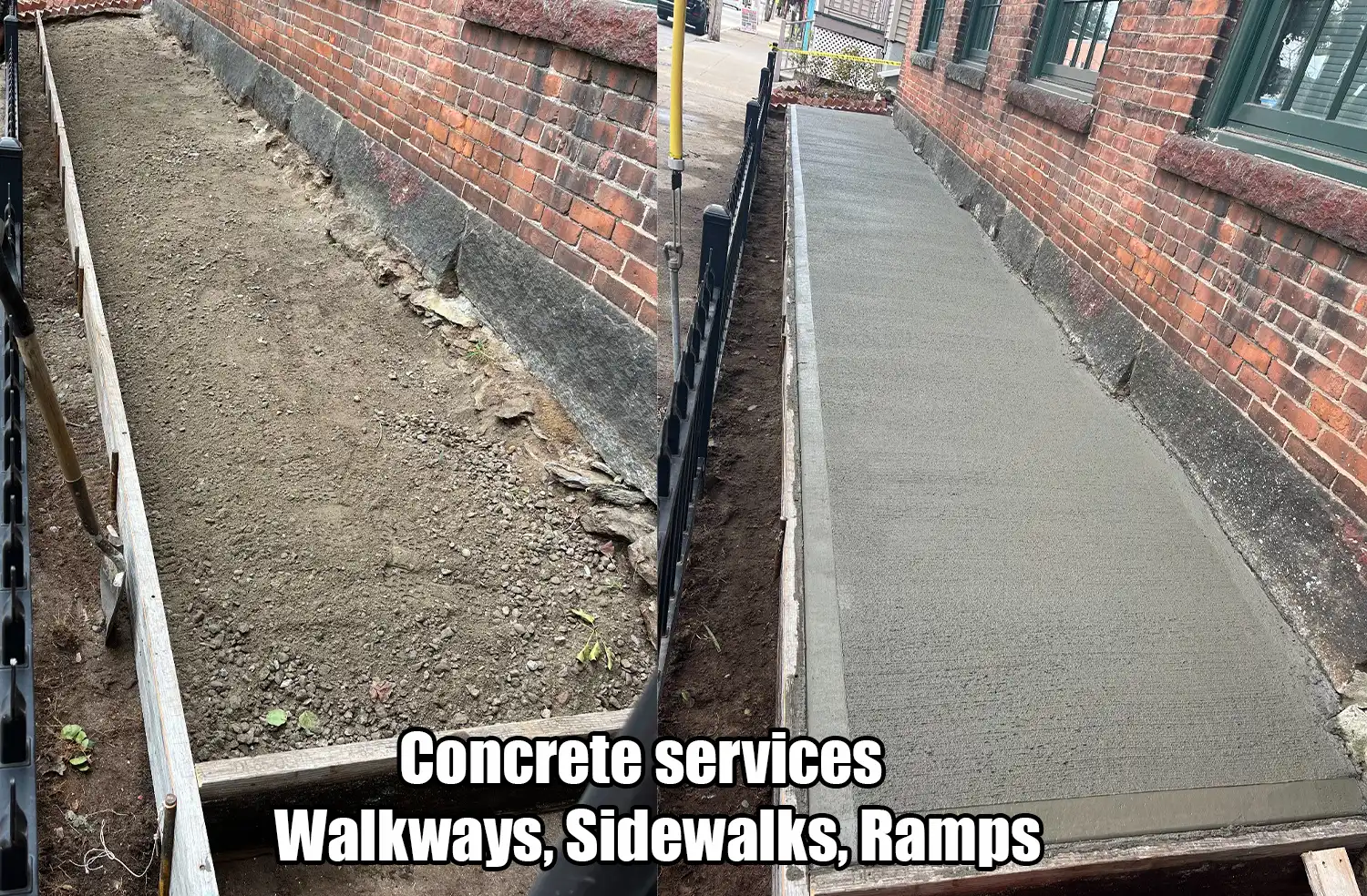 Concrete services Walkways,Sidewalks, Ramps